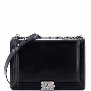 Chanel Large Reverso Boy Flap Bag Glazed Calfskin